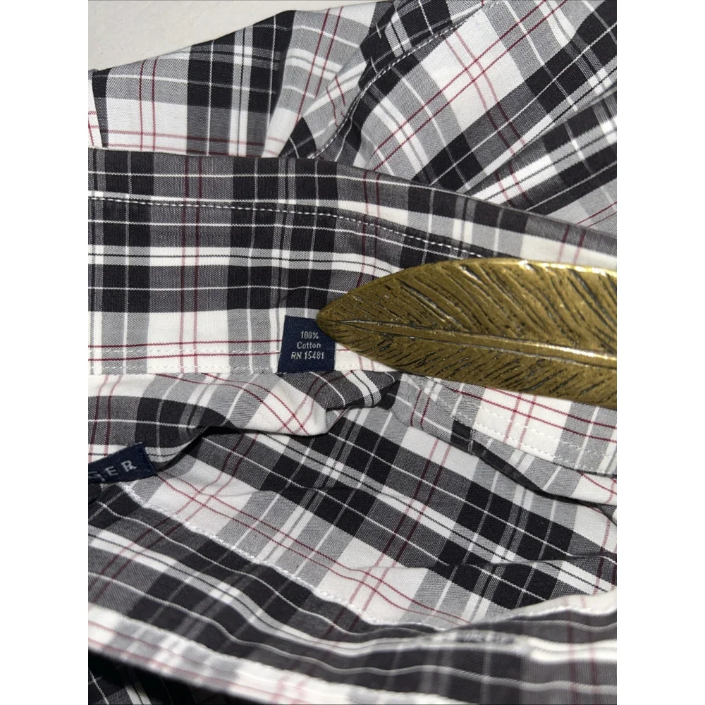 Tommy Hilfiger 17 34-35 Long Sleeve Button Down Shirt 100% Cotton